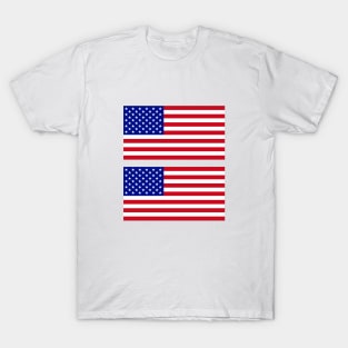 USA Flag x2 T-Shirt